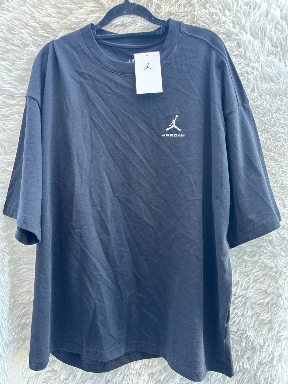 Jordan Men's Black Crewneck Oversized T-Shirt IQ2151-010